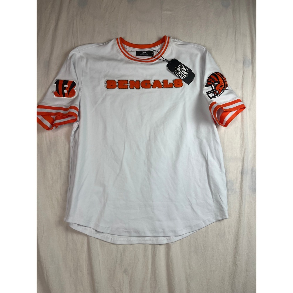 Pro Standard Cincinnati Bengals NFL White Chenille Patch T-Shirt Mens XL New